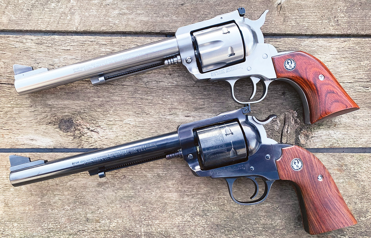Always a Ruger fan, the author started his single action journey with a stainless Ruger Blackhawk followed by a Bisley. Both are chambered in 45 Colt.